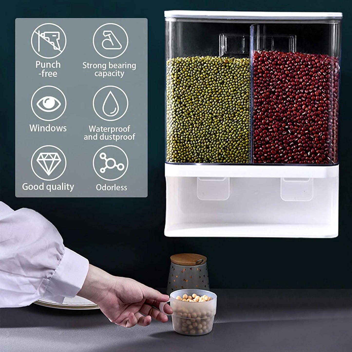 Distributeur alimentaire - Votre solution rangement et conservation des aliments secs
