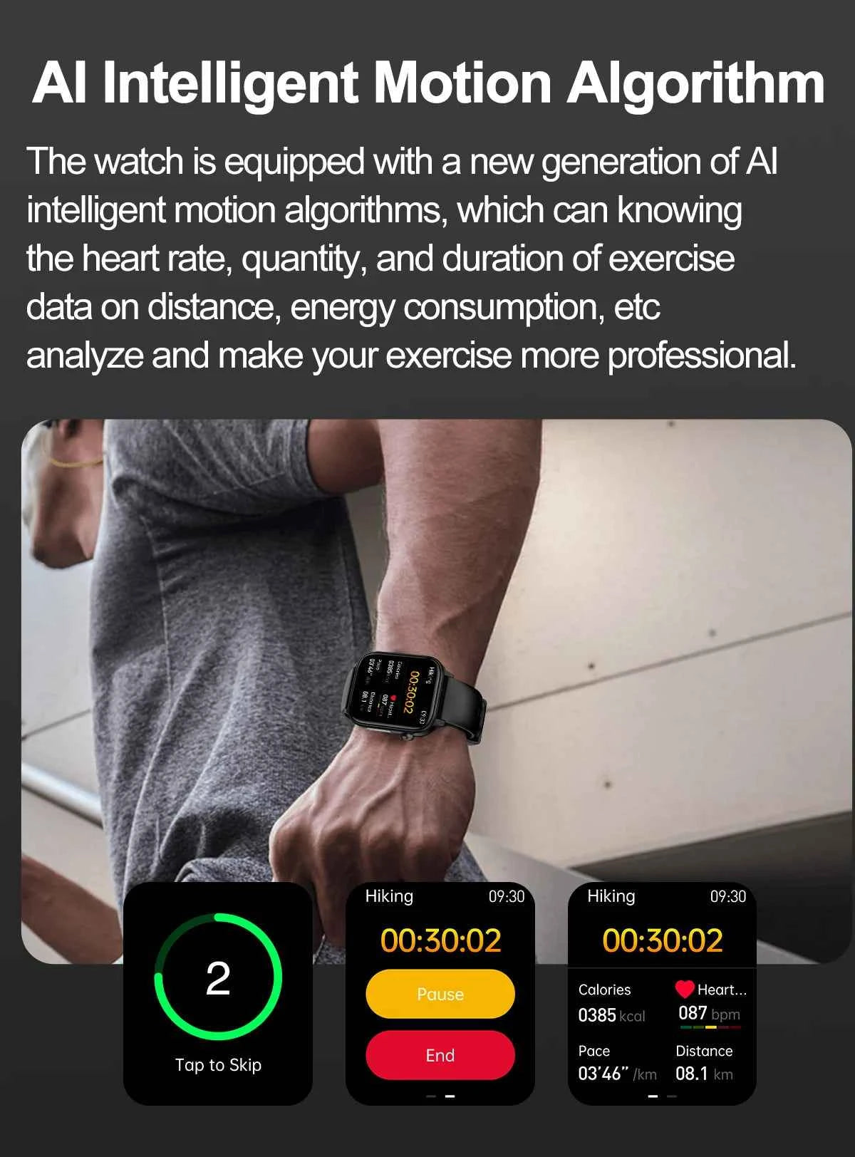 Montre sportive intelligente - Votre suivi performance personnel