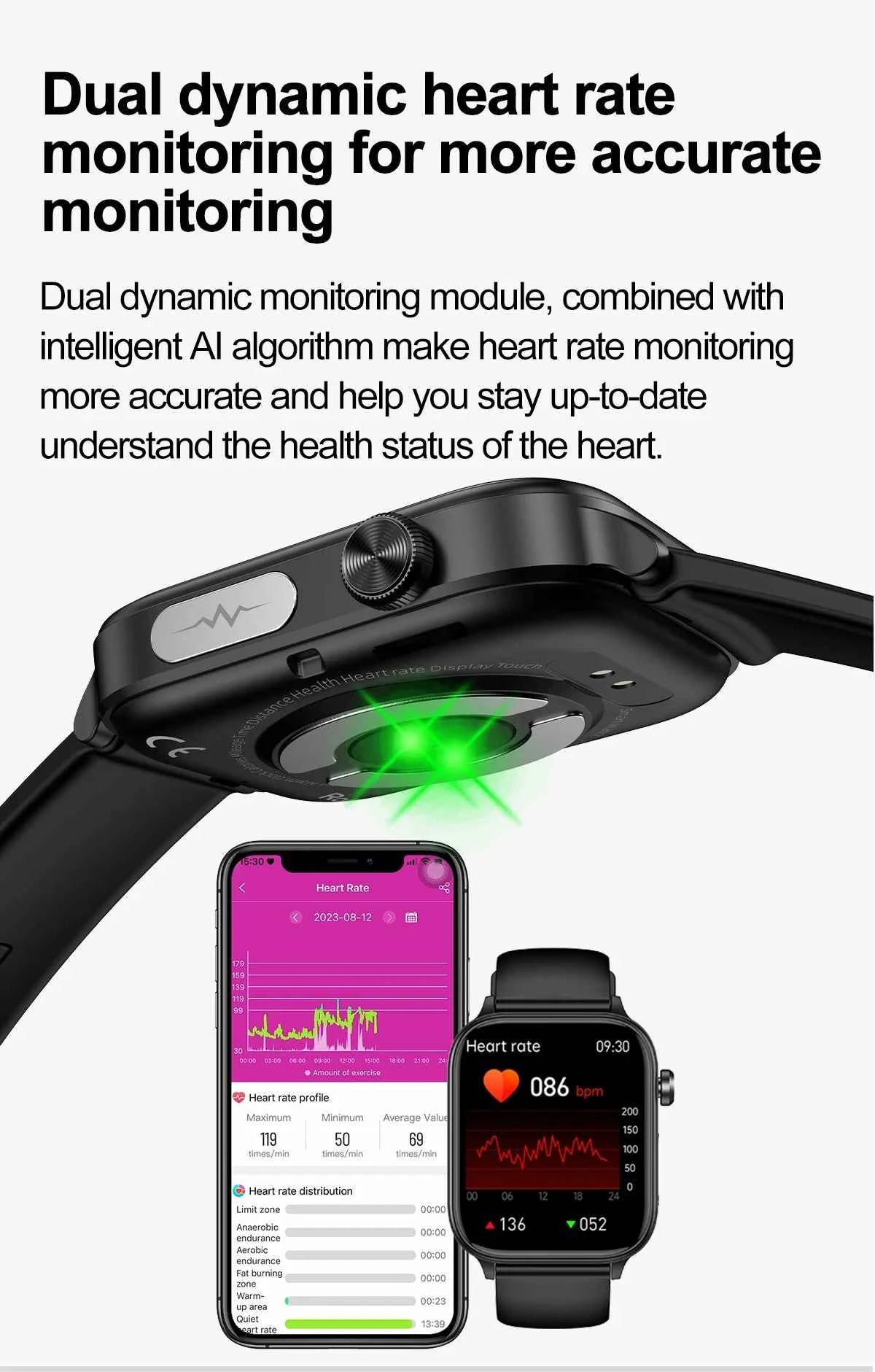 Montre sportive intelligente - Votre suivi performance personnel