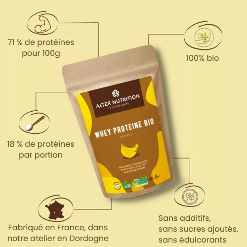 Protéine Whey Banane Bio