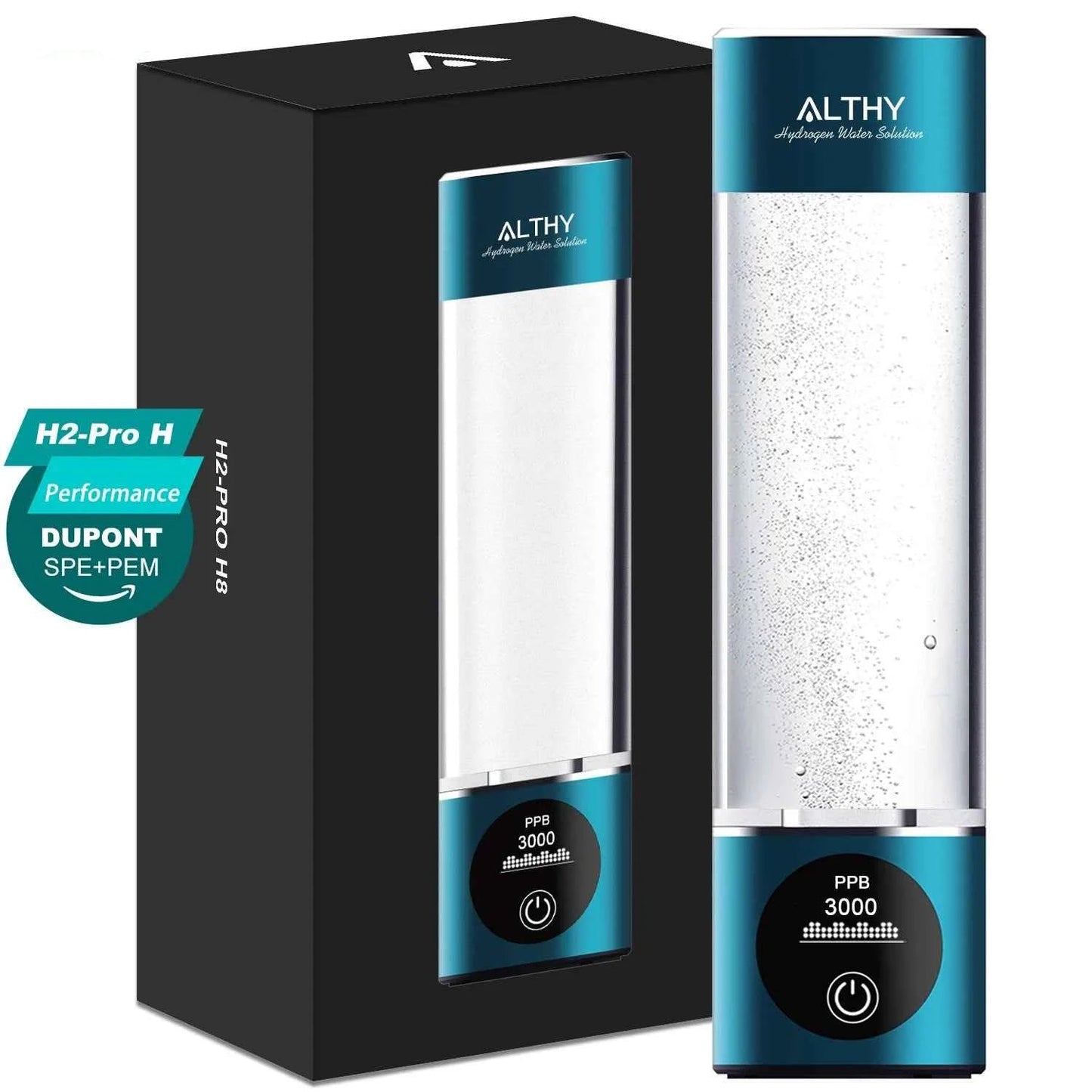 Générateur d'eau hydrogène maison Althy avec affichage électronique et design élégant