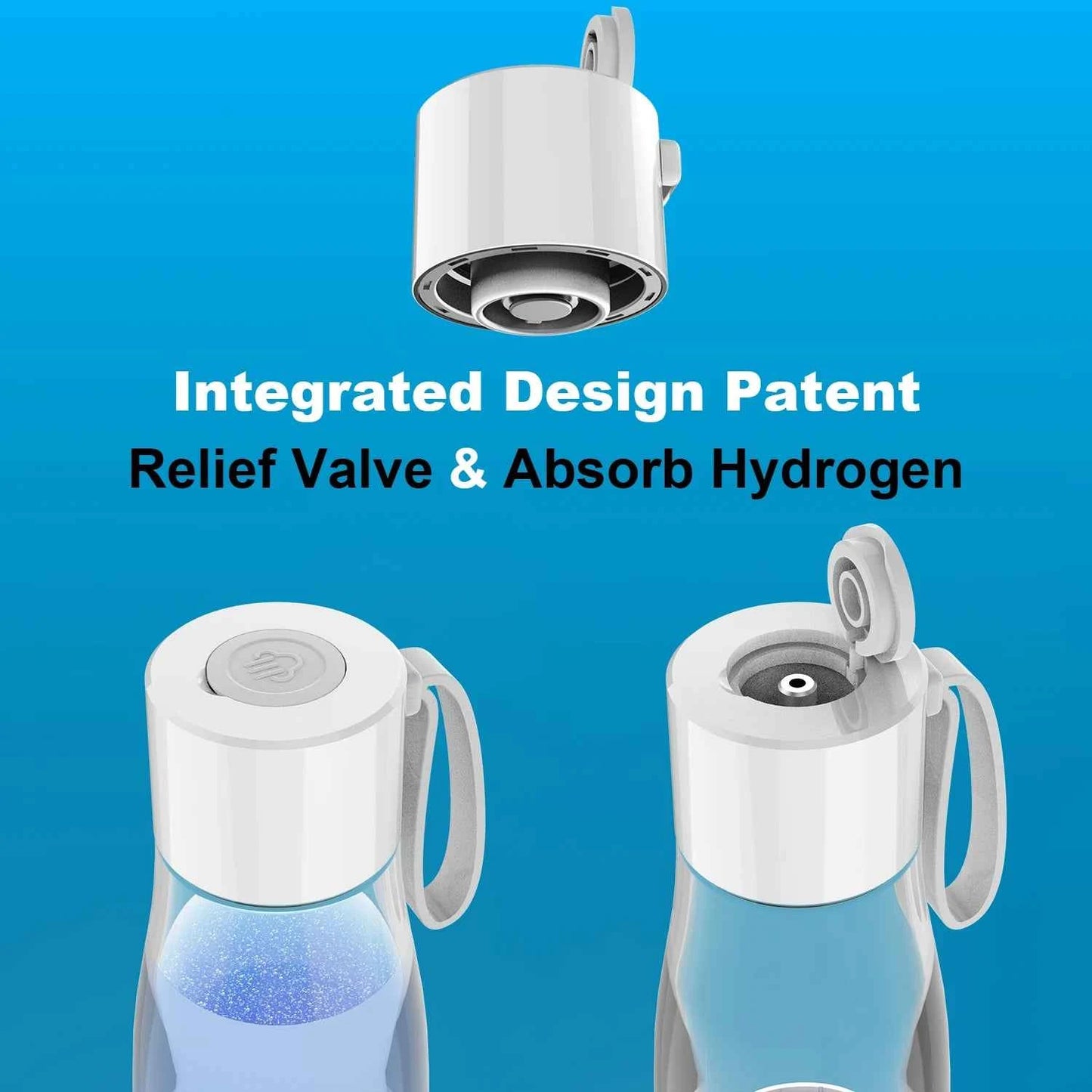 Générateur d'eau à hydrogène avec design intégré et valve de soulagement pour une absorption optimale