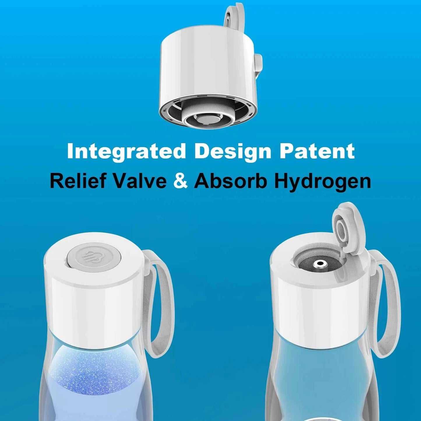 Générateur d'eau à hydrogène avec design intégré et dispositif de relaxation pour une meilleure absorption de l'hydrogène