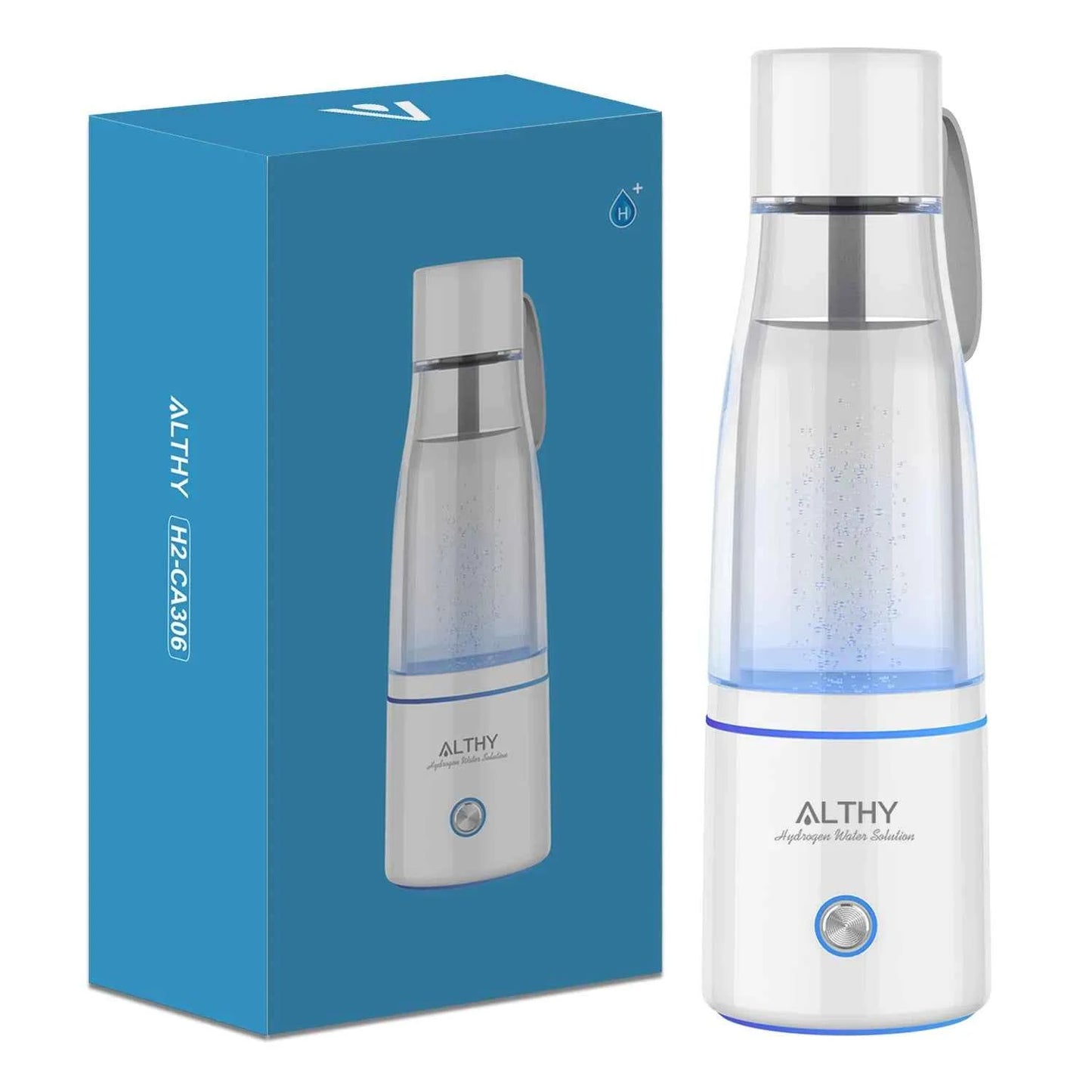 Générateur d'eau à hydrogène portable avec éclairage LED et design élégant pour une hydratation saine