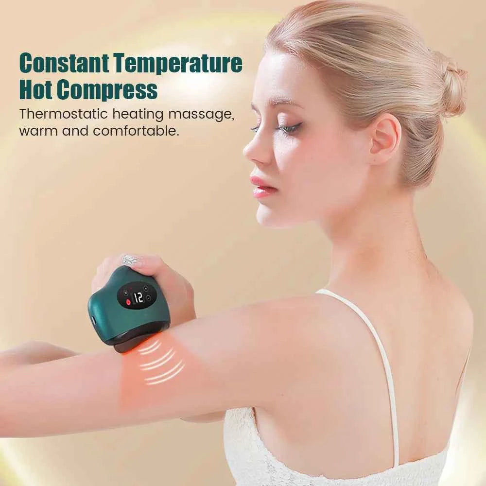 Appareil de massage Gua sha intelligent avec fonction de compresse chaude pour un confort optimal