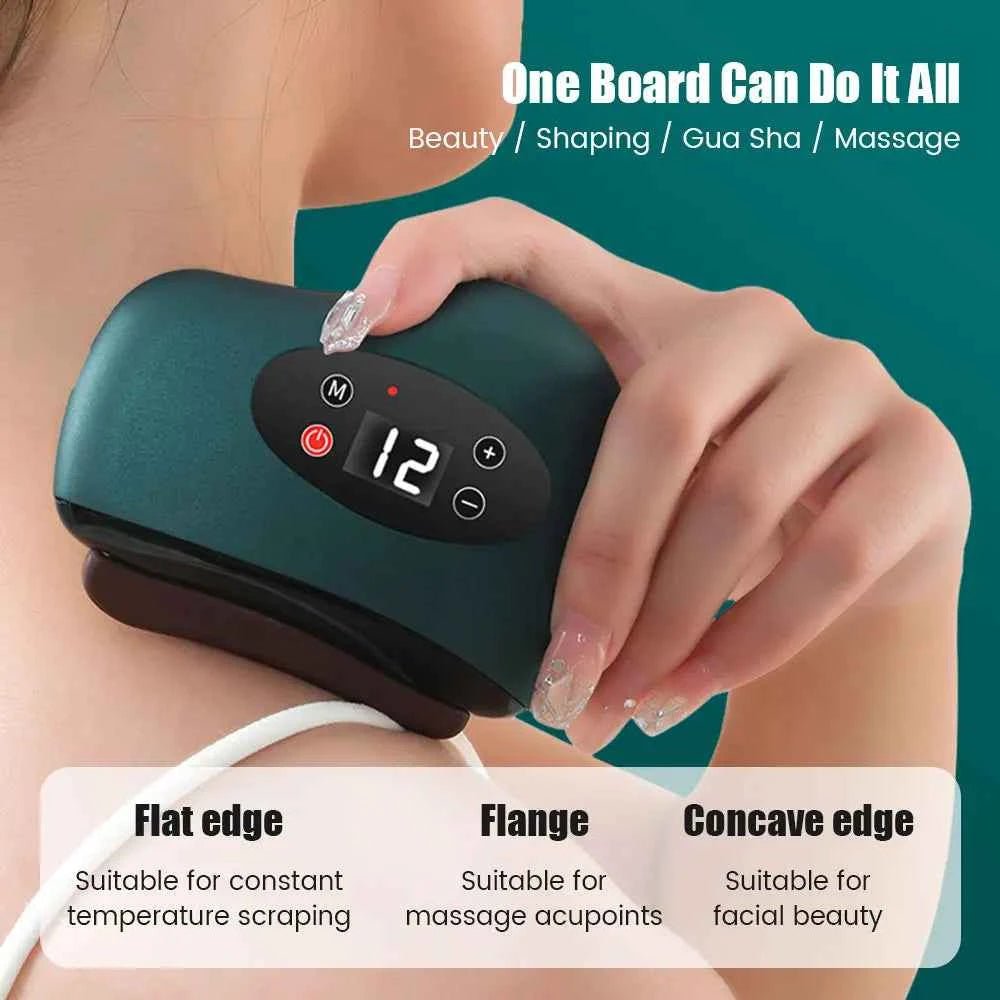 Appareil de massage Gua sha intelligent avec multiple fonctions pour le bien-être et la beauté