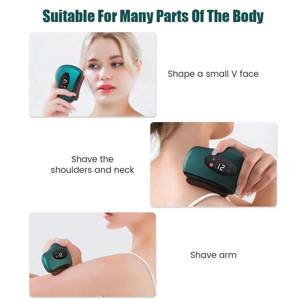Appareil de massage Gua sha intelligent pour sculpter le visage et masser les épaules et le cou