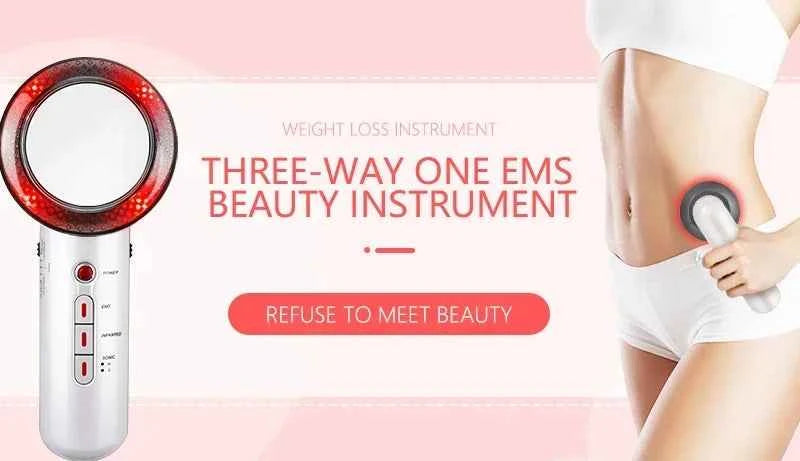 Appareil massage à domicile à trois façons avec fonction EMS pour la beauté et la perte de poids