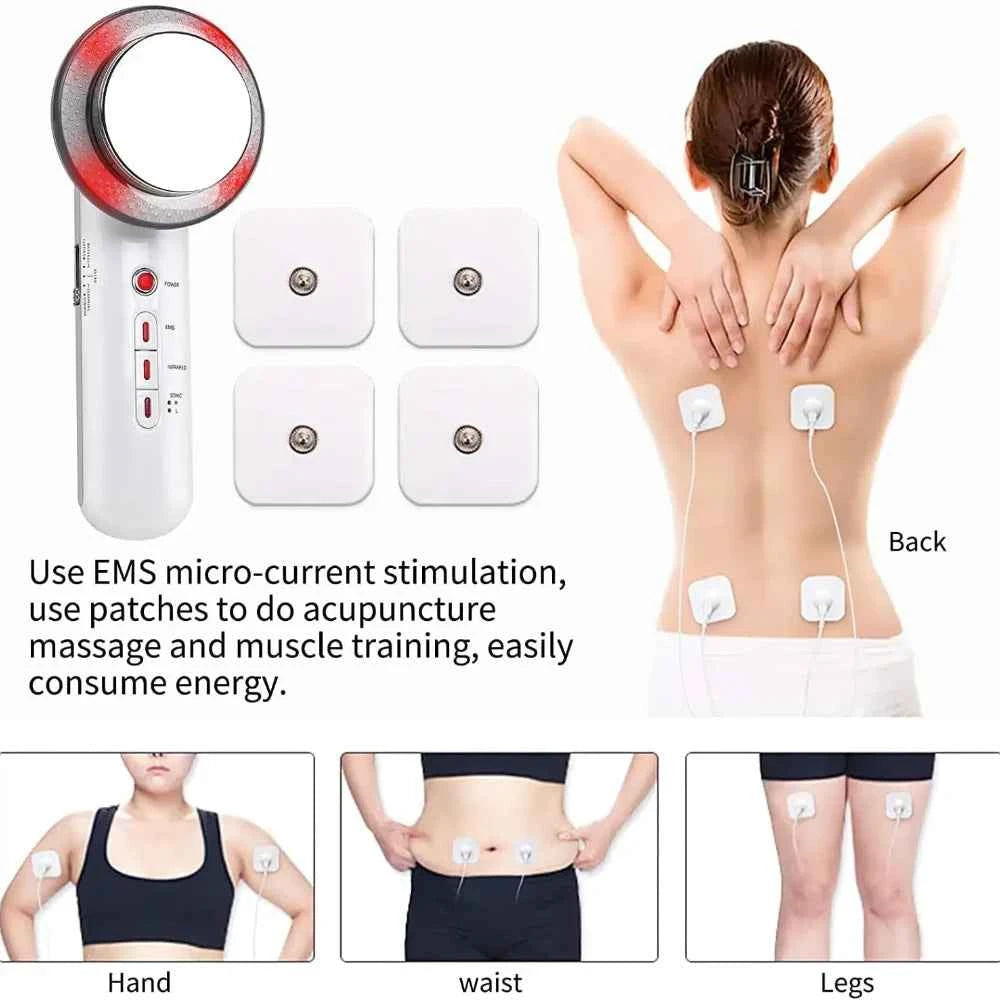 Appareil massage à domicile avec stimulation micro-courant et électrodes pour le dos et les jambes