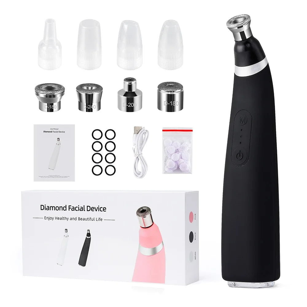 Appareil micro dermabrasion maison avec accessoires pour un soin de la peau efficace et facile à domicile