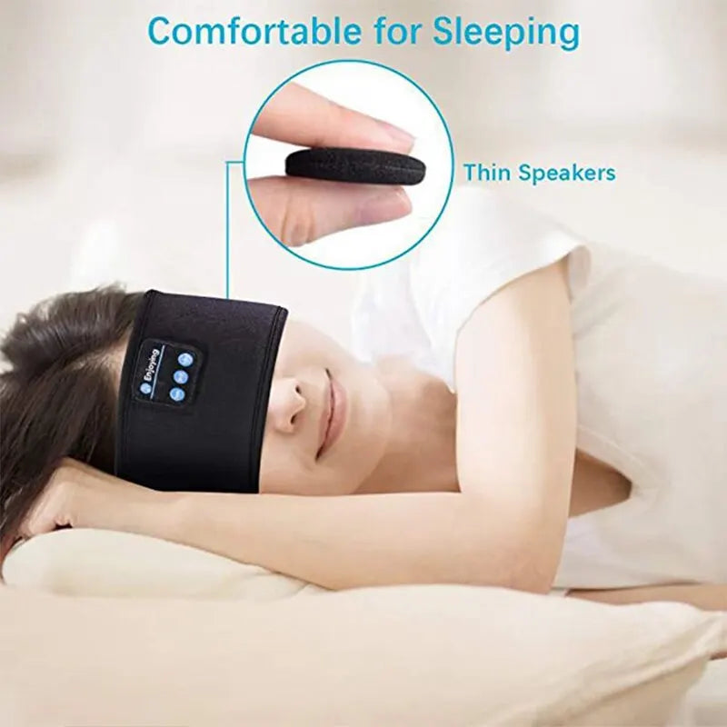 Bandeau audio intelligent confortable pour dormir avec haut-parleurs fins intégrés
