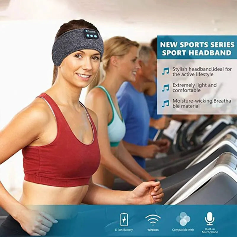 Bandeau audio intelligent en tissu léger avec microphone, idéal pour le sport et le confort actif