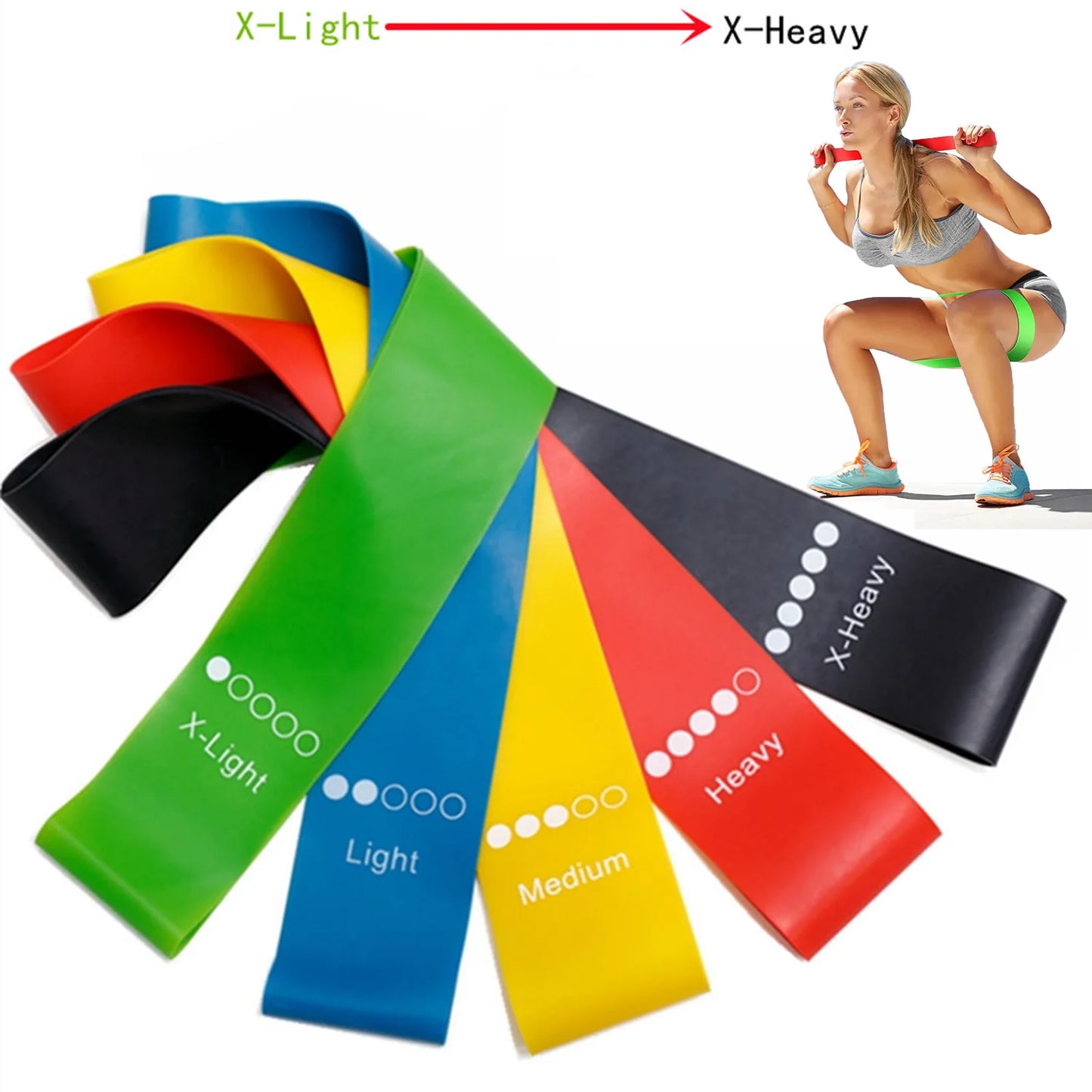 Bandes élastiques musculation de différentes résistances pour un entraînement efficace à domicile