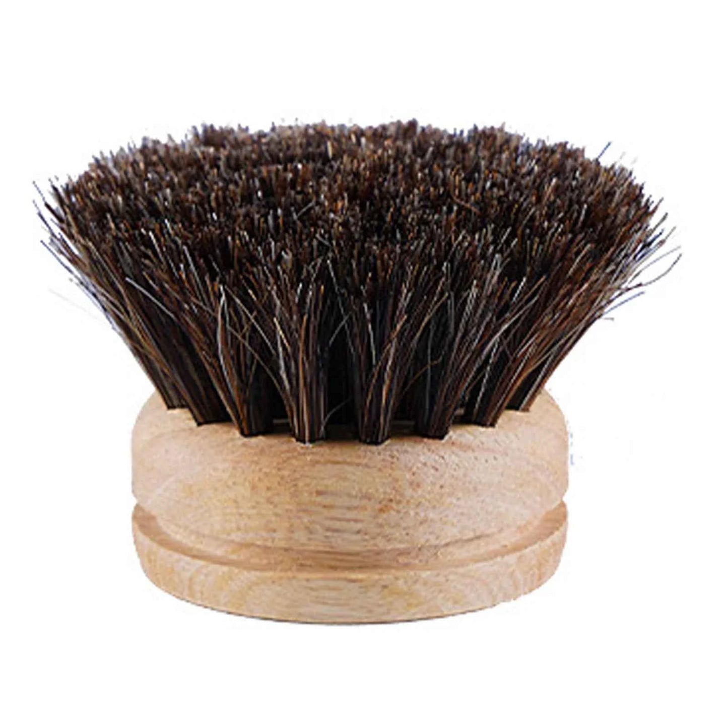 Brosse de nettoyage écologique en bois avec poils naturels pour un entretien durable