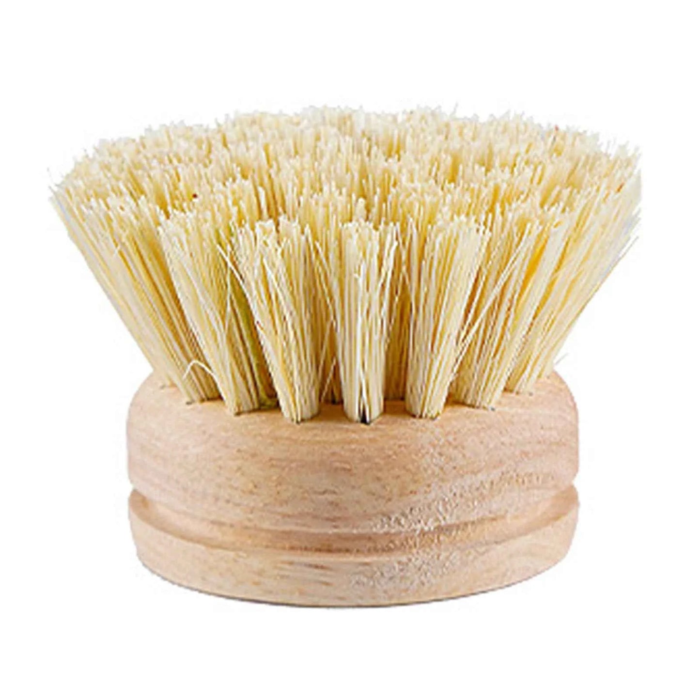 Brosse de nettoyage écologique en bois avec poils naturels, idéale pour un nettoyage durable