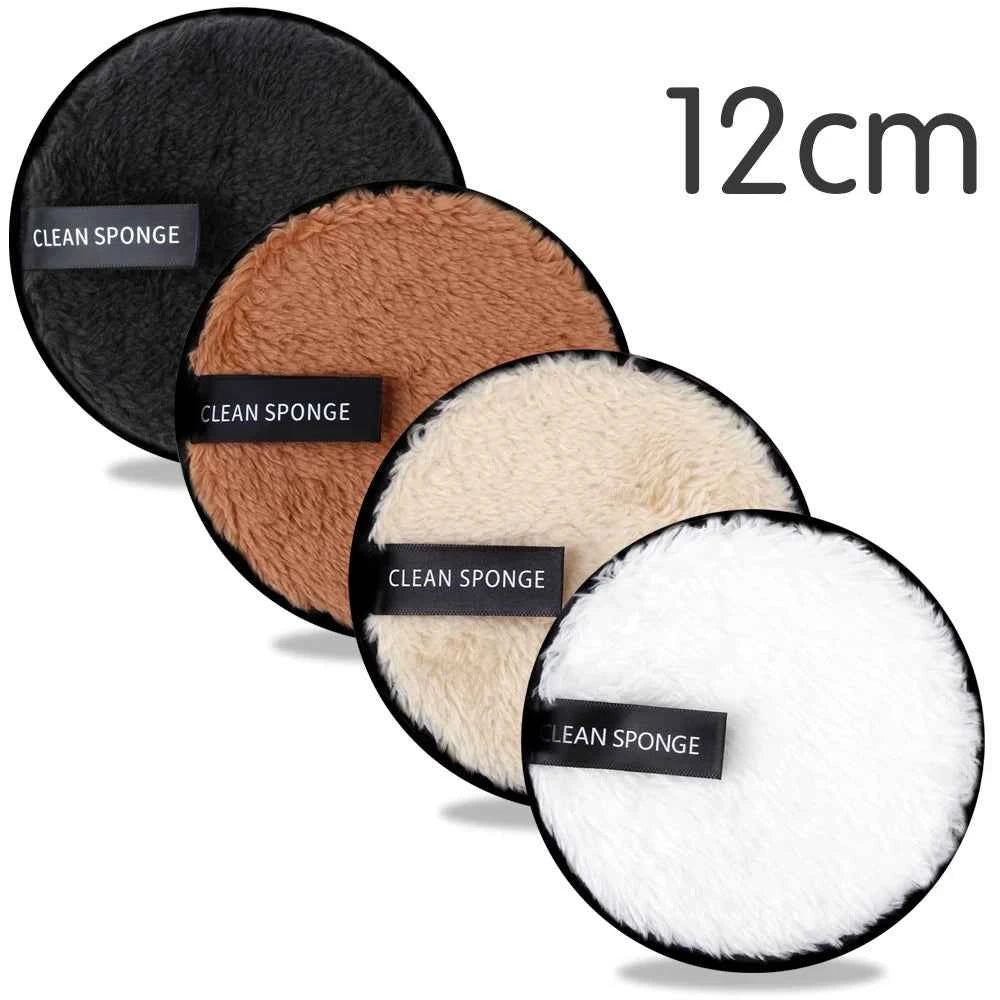 Ensemble de disques démaquillants réutilisables en différentes couleurs, doux et pratiques pour le maquillage