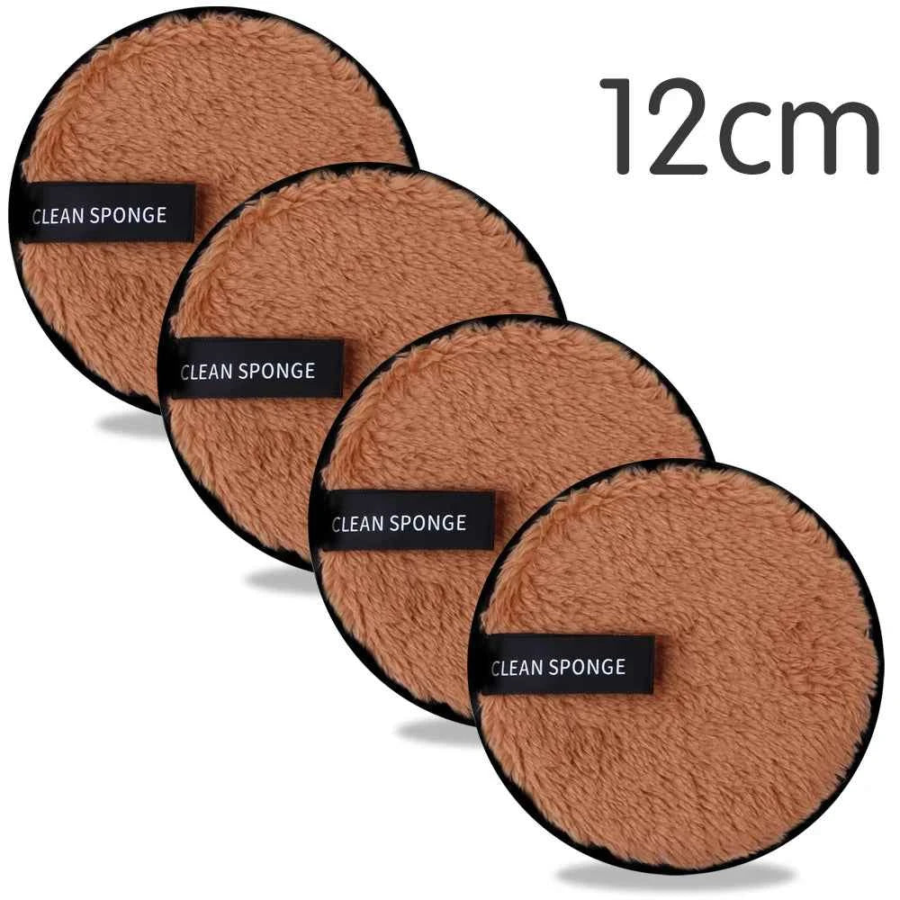 Disques démaquillants réutilisables en microfibre de 12 cm pour un démaquillage doux et respectueux de la peau