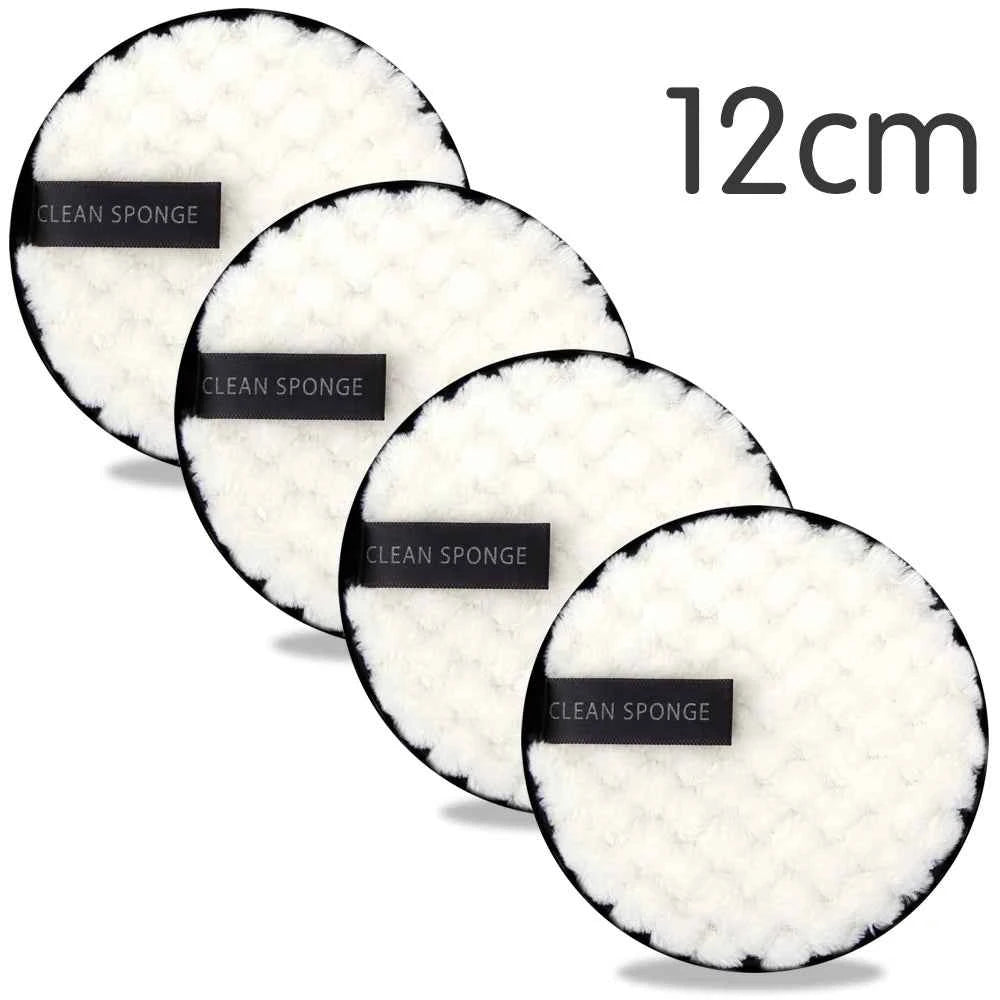 Disques démaquillants réutilisables en tissu doux de 12 cm pour un démaquillage écologique