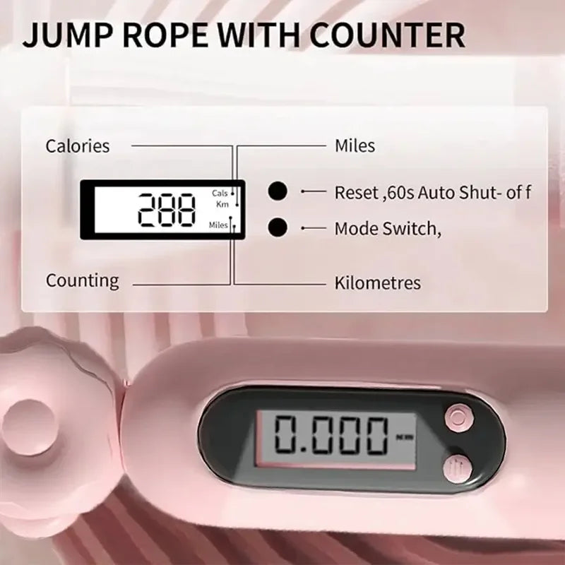 Corde à sauter connectée avec affichage numérique pour le comptage des calories et des kilomètres