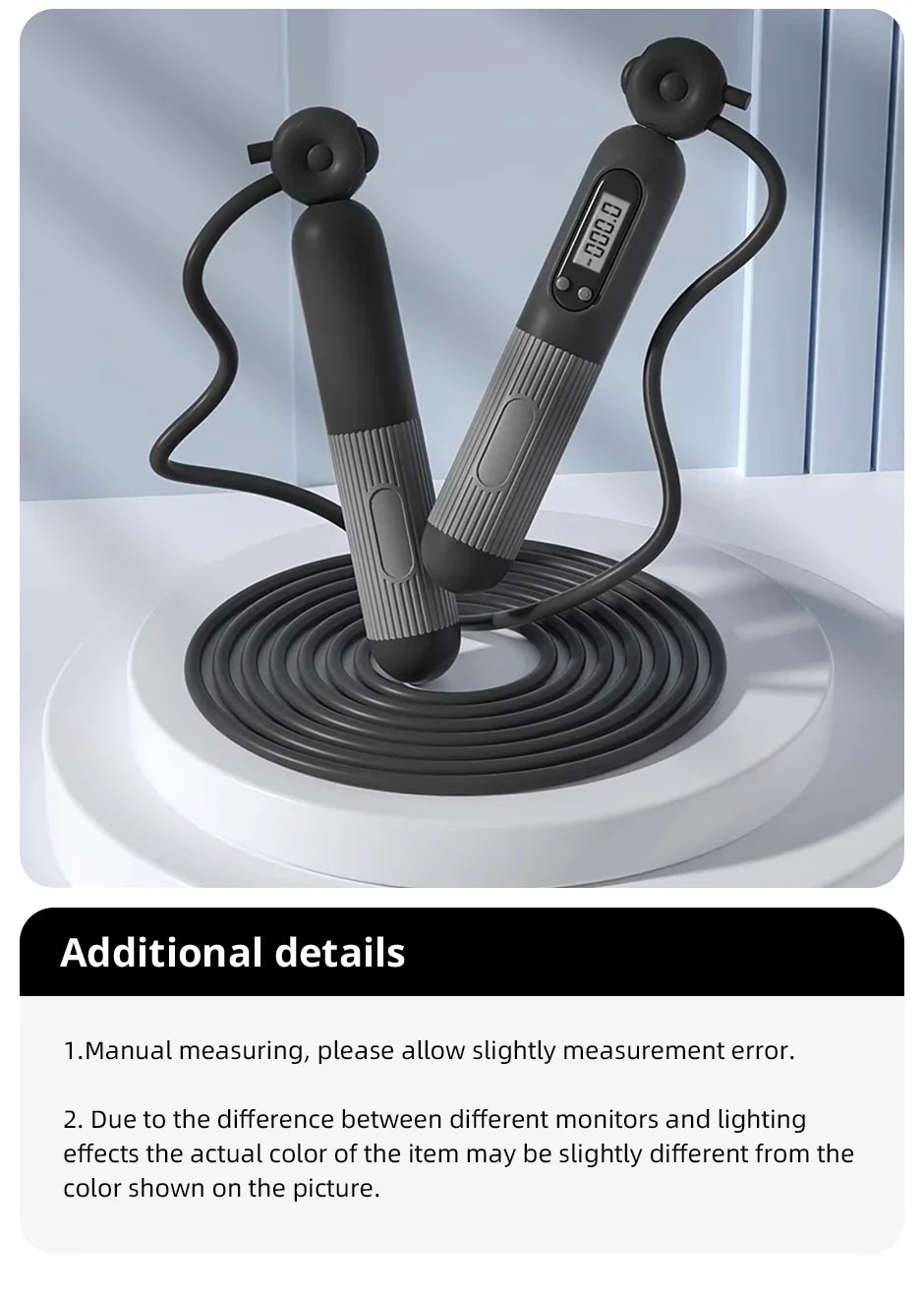 Corde à sauter connectée avec poignées ergonomiques et écran digital pour un entraînement optimal