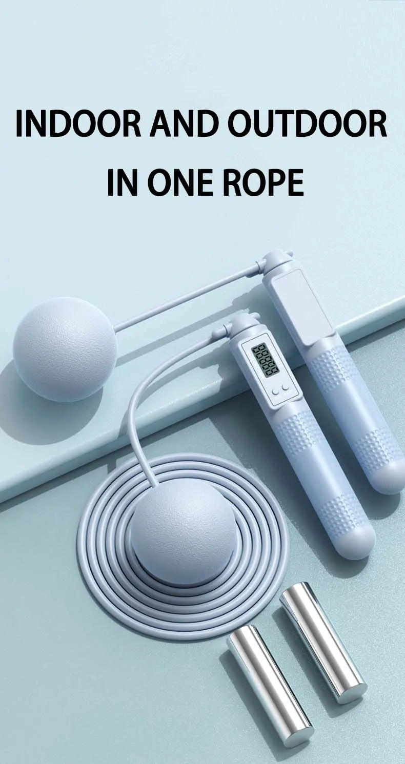 Corde à sauter connectée avec balles et écran numérique pour un entraînement intérieur et extérieur