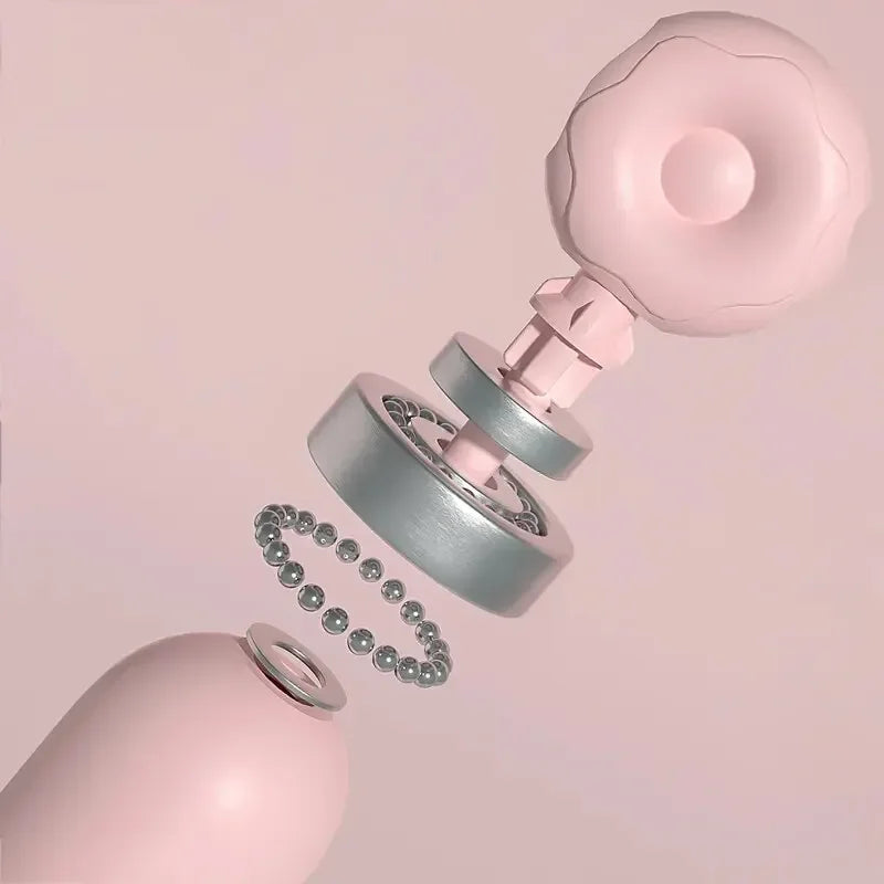 Détails de la corde à sauter connectée en rose avec des éléments de conception modernes