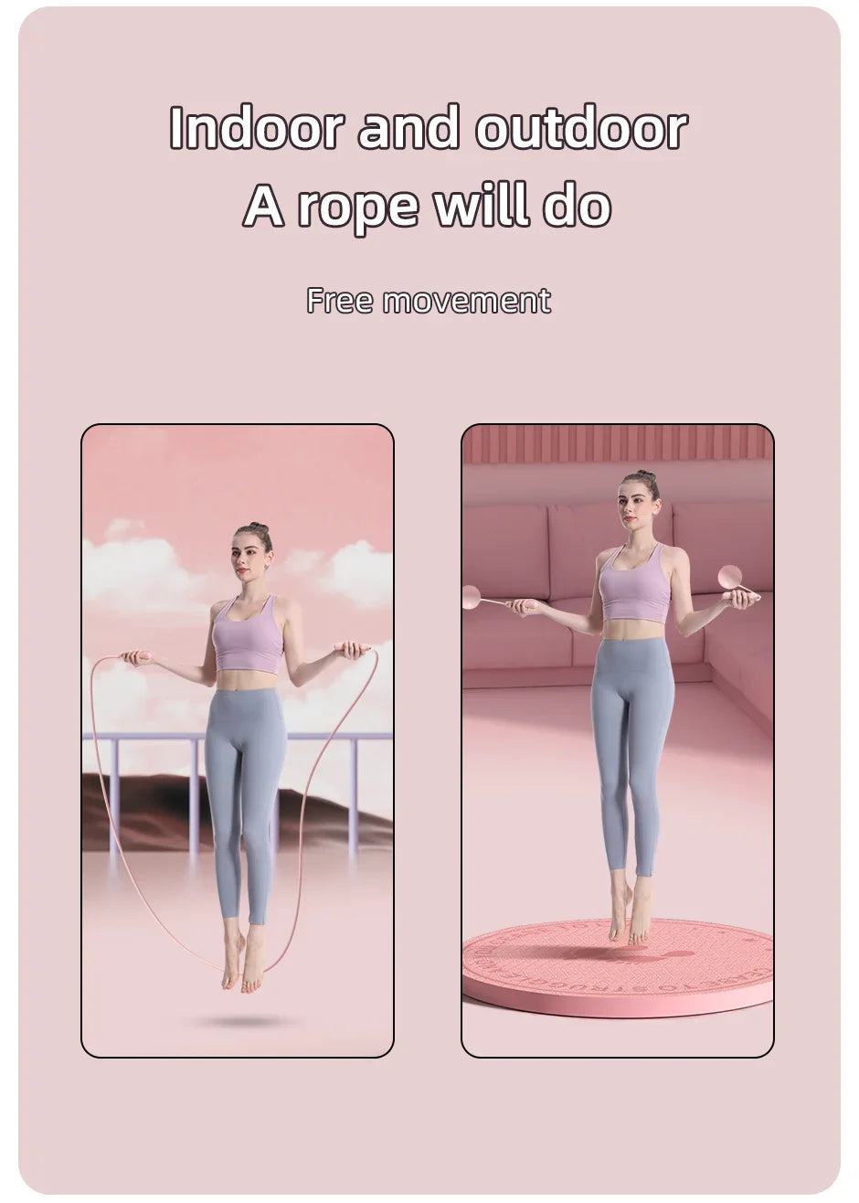 Modèle utilisant une corde à sauter connectée pour l'exercice à l'intérieur et à l'extérieur