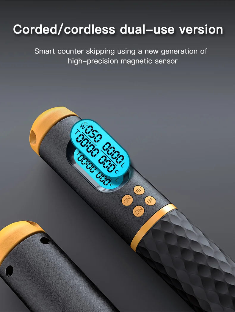 Corde à sauter intelligente avec compteur numérique pour un entraînement précis et pratique