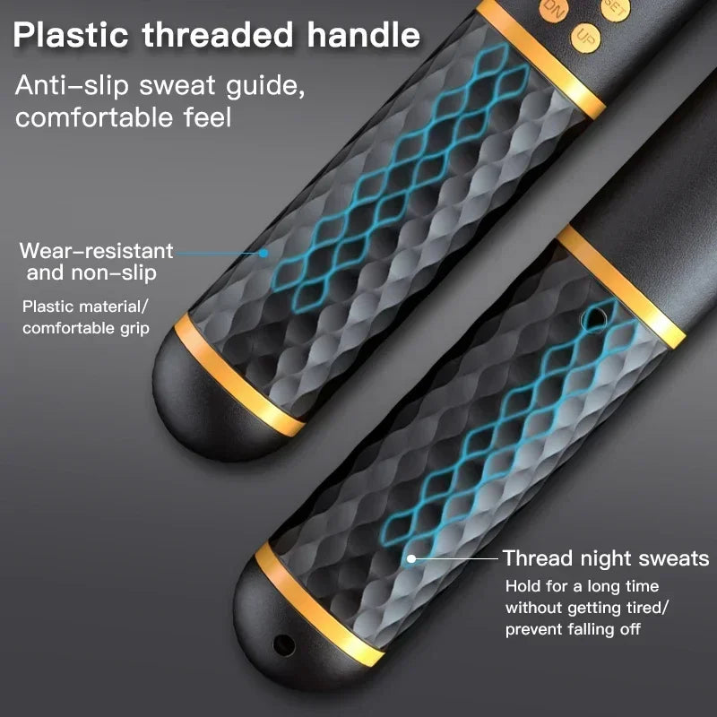 Corde à sauter intelligente avec poignée en plastique antidérapante et résistance à l'usure