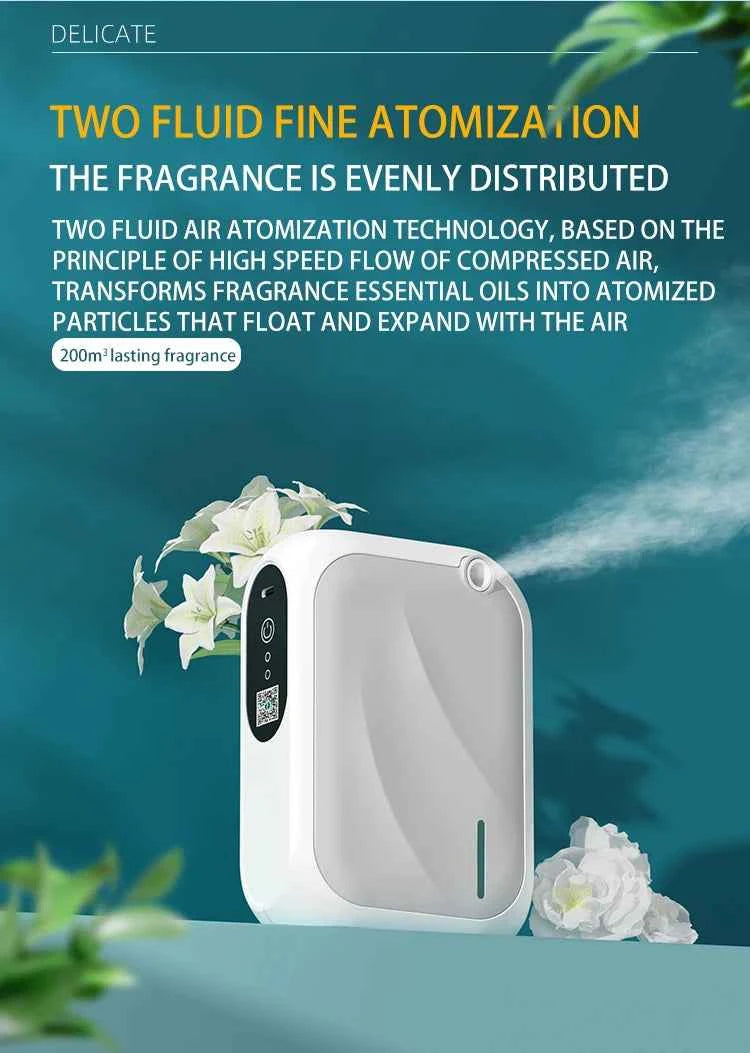 Diffuseur d'huiles essentielles décoratif avec technologie d'atomisation fine pour une fragrance durable