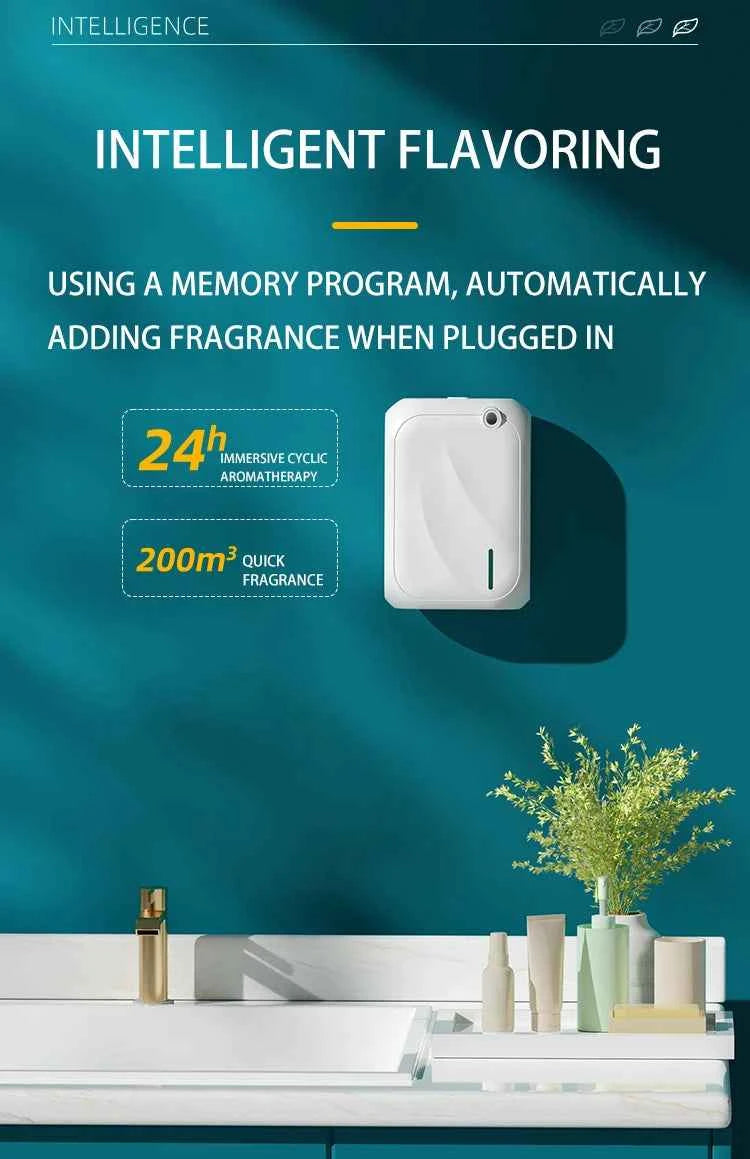 Diffuseur d'huiles essentielles décoratif avec programmation intelligente pour un parfum constant et agréable