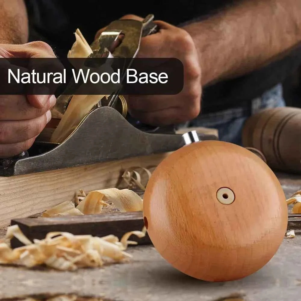 Diffuseur huiles essentielles design avec base en bois naturel pour une ambiance apaisante