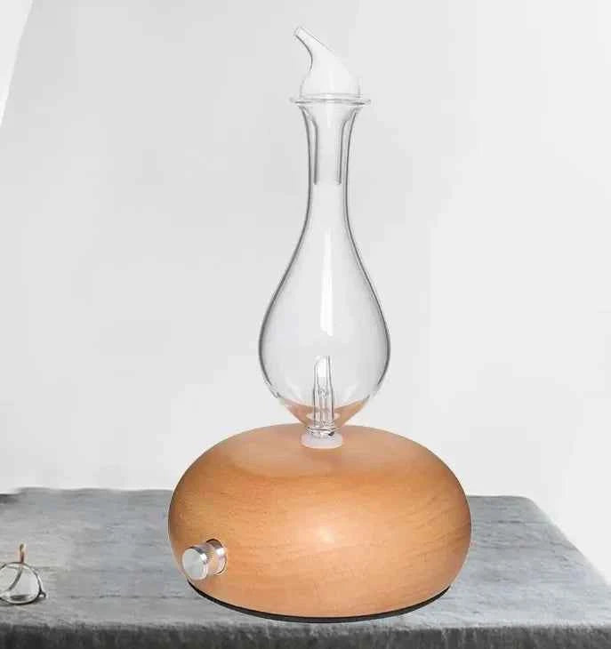 Diffuseur huiles essentielles design en bois et verre pour une ambiance relaxante