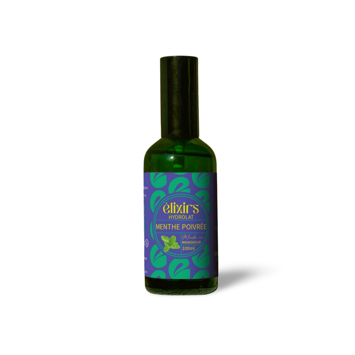 Hydrolat de Menthe Poivrée Bio : Brume Fraîcheur Peau, Coups de Chaleur & Cheveux (100 ml) - Élixirs de Clara