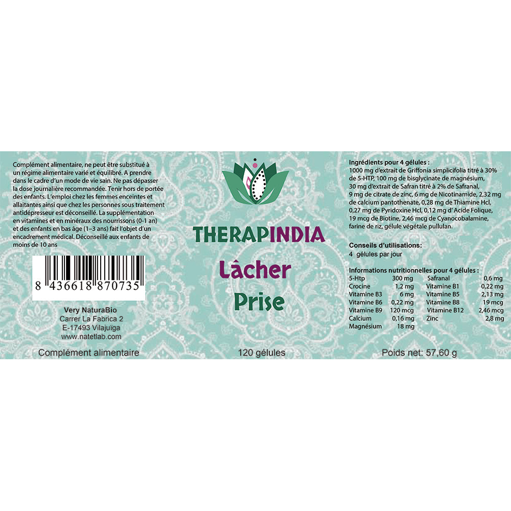 Lâcher Prise – Griffonia 5-HTP, Safran & Magnésium | Sérénité