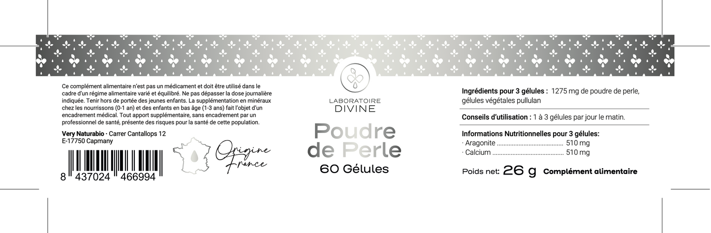 Poudre de Perle Origine France - Peau, Cheveux & Ongles