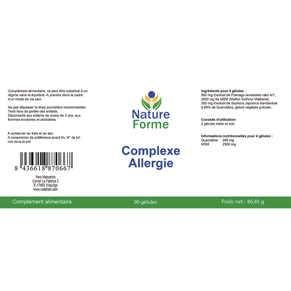 Complexe Allergie (Quercétine & MSM) – Confort Respiratoire