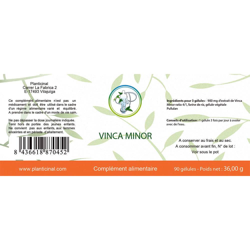 Vinca Minor Ratio 4/1 Pack Promo x3-3 pots de 90 gélules