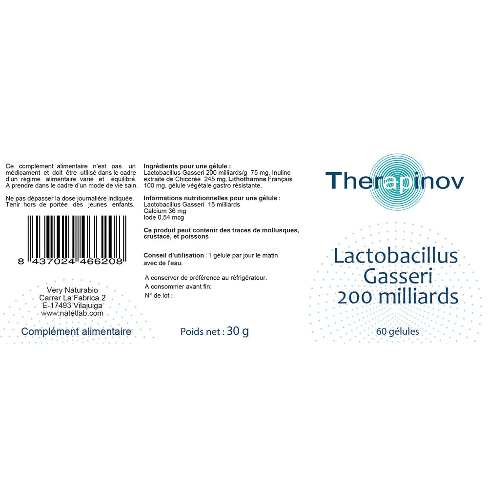 Lactobacillus Gasseri 15 Milliards UFC - Probiotique Flore