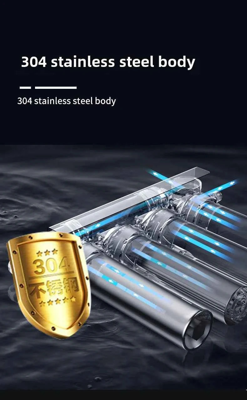Système de filtration eau 6 étapes avec UV en acier inoxydable 304 pour une purification efficace de l'eau