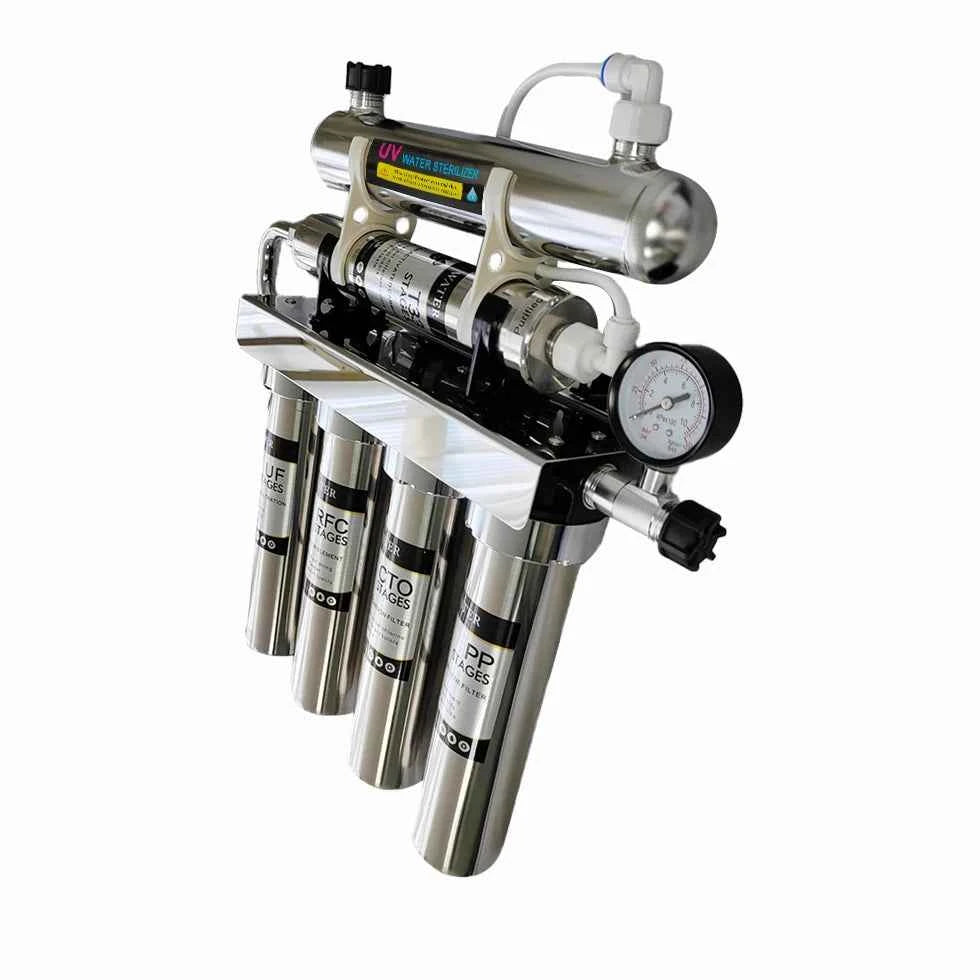Système de filtration eau 6 étapes avec UV pour une purification optimale de l'eau domestique