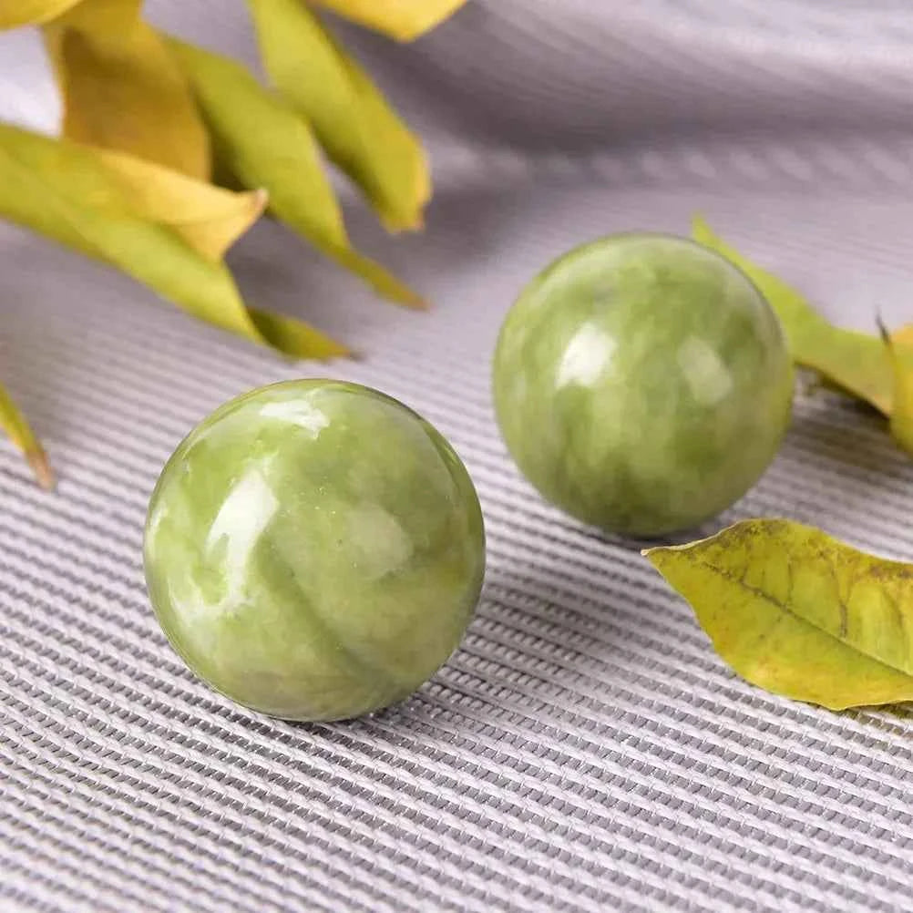 Boules de jade bien-être pour un massage apaisant et revitalisant de la peau
