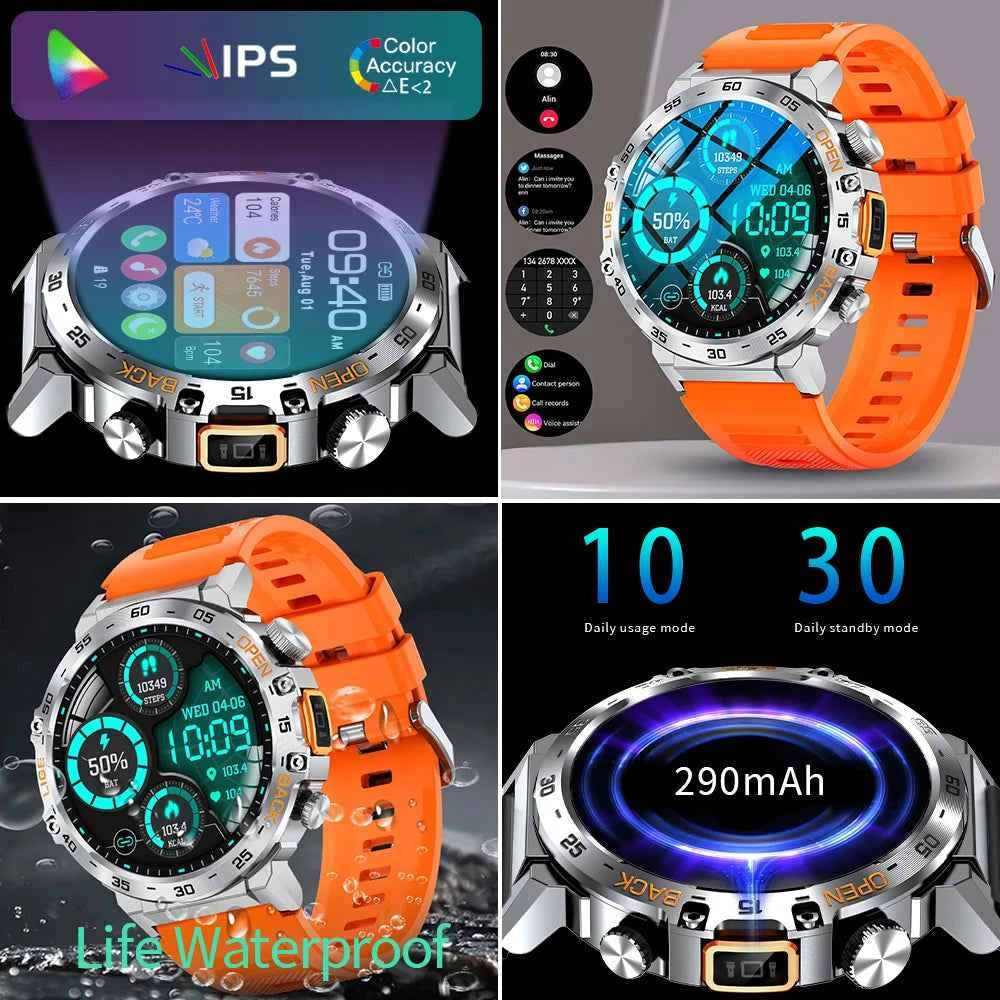 Montre connectée sport suivi performance avec écran couleur, étanchéité et longue durée de batterie