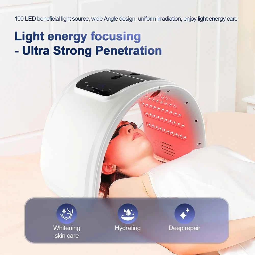 Appareil de luminothérapie LED avec hydratation intelligente pour soins de la peau et réparation profonde