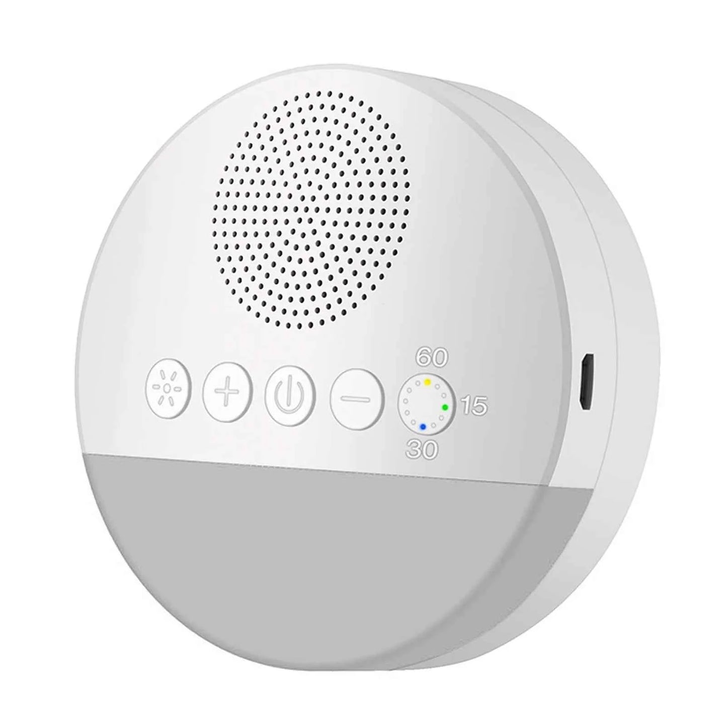 Machine à bruit blanc & lumière pour bébé avec réglage de volume et minuterie intégrée