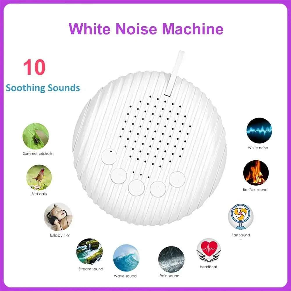 Machine à bruit blanc portable avec 10 sons apaisants pour un meilleur sommeil et relaxation