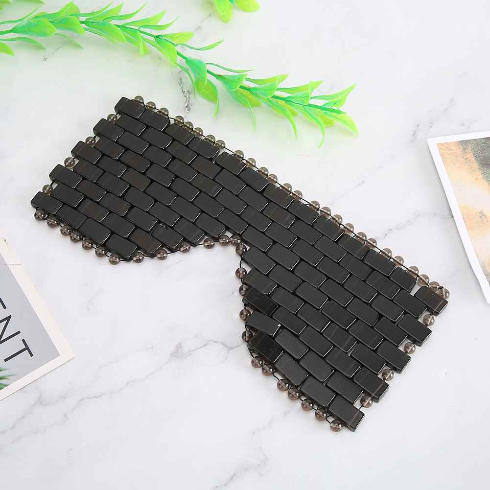 Masque de jade pour récupération naturelle oculaire en forme ergonomique pour un confort optimal