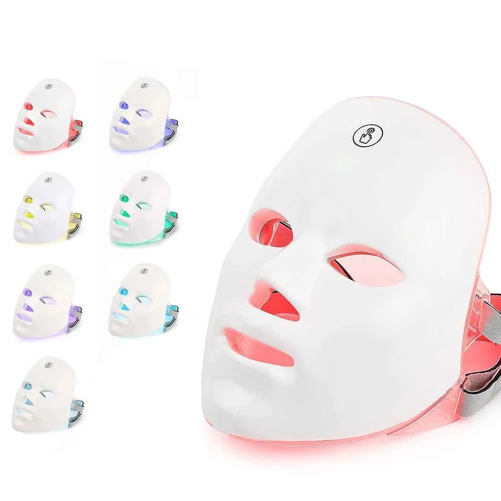 Masque luminothérapie portable en plusieurs couleurs pour un soin de la peau efficace et relaxant