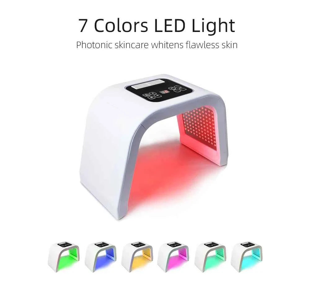 Masque luminothérapie LED avec 7 couleurs pour un soin de peau éclatant et uniforme