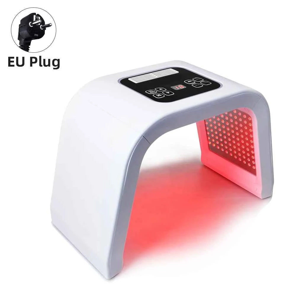 Masque luminothérapie LED avec réglages numériques pour soins de la peau à domicile